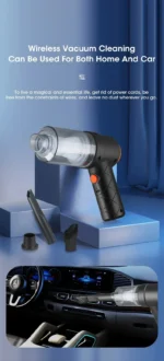 Cordless Handheld Car Vacuum Cleaner: Portable High-Power Suction with Blower Function - Image 20