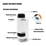 Kids' Pocket Microscope with LED Light: 60-120x Magnification - Educational STEM Toy - Image 6