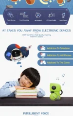 Interactive AI Robot with RC function: Voice & Touch Control Educational Toy - Image 29