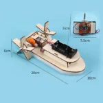 DIY Wooden Science Kit: Educational STEM Project for Kids - Assemble 3D Car & Boat Models - Image 6