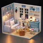 Kitten Mini Dollhouse: 3D Wooden Puzzle Kit with Furniture - Image 40