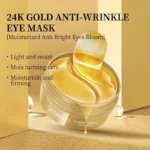24K Gold & Hyaluronic Acid Eye Mask: Removes Dark Circles & Hydrates - Image 2