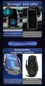 Magnetic Wireless Car Charger: Fast Charging Air Vent Phone Holder for iPhone & Samsung (15W) - Image 13