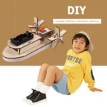 DIY Wooden Science Kit: Educational STEM Project for Kids - Assemble 3D Car & Boat Models - Image 21