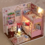 Kitten Mini Dollhouse: 3D Wooden Puzzle Kit with Furniture - Image 43