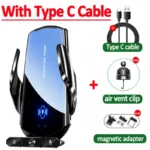 Magnetic Wireless Car Charger: Fast Charging Air Vent Phone Holder for iPhone & Samsung (15W) - Image 10