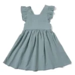 Toddler & Kids' Casual Ruffles Dress: A-Line Sleeveless Dress with Back Bow (0-5 Years) - Image 15