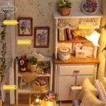 Kitten Mini Dollhouse: 3D Wooden Puzzle Kit with Furniture - Image 30